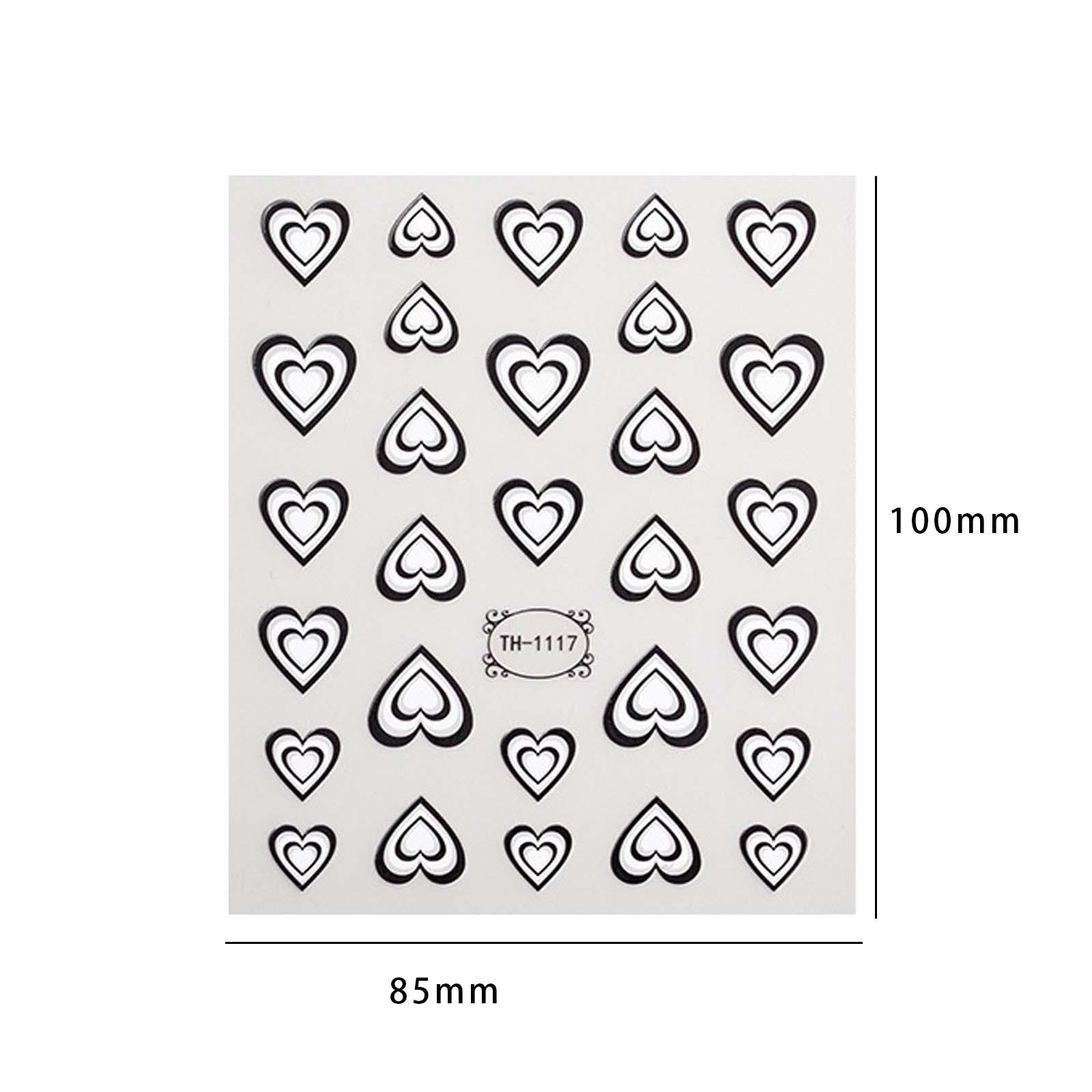 Valentines Day 3D Heart Nail A - Nail Art Valentines Day recension och pris