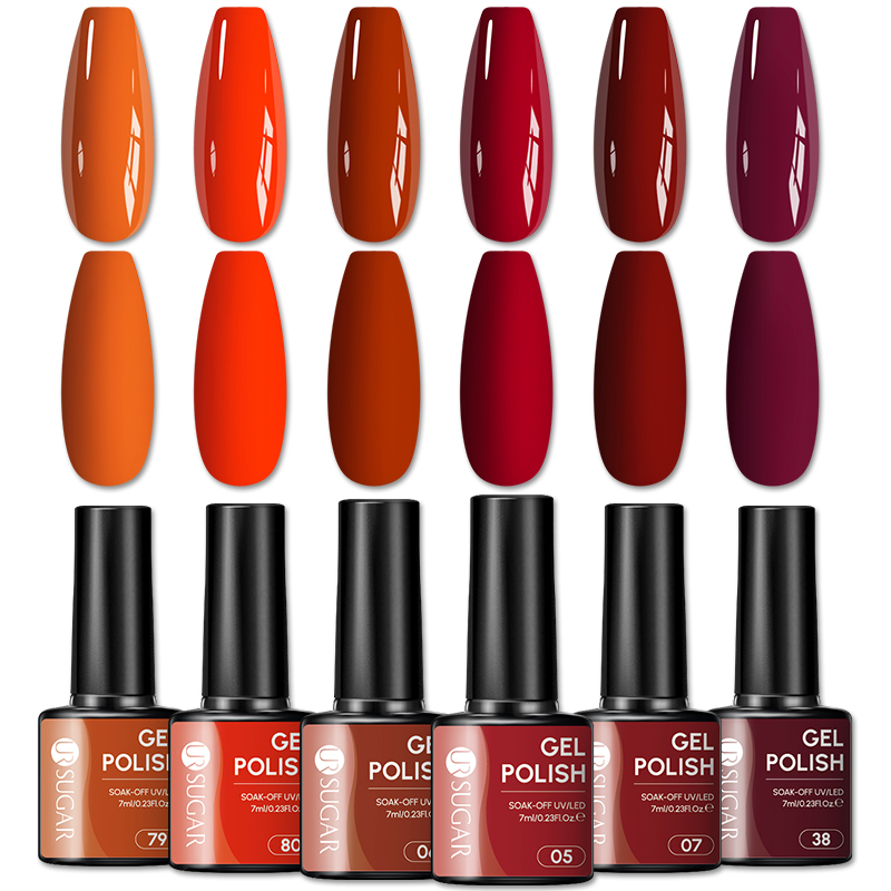 UR SUGAR 1/6pcs Pumpkin Orange - Nail Art Orange recension och pris