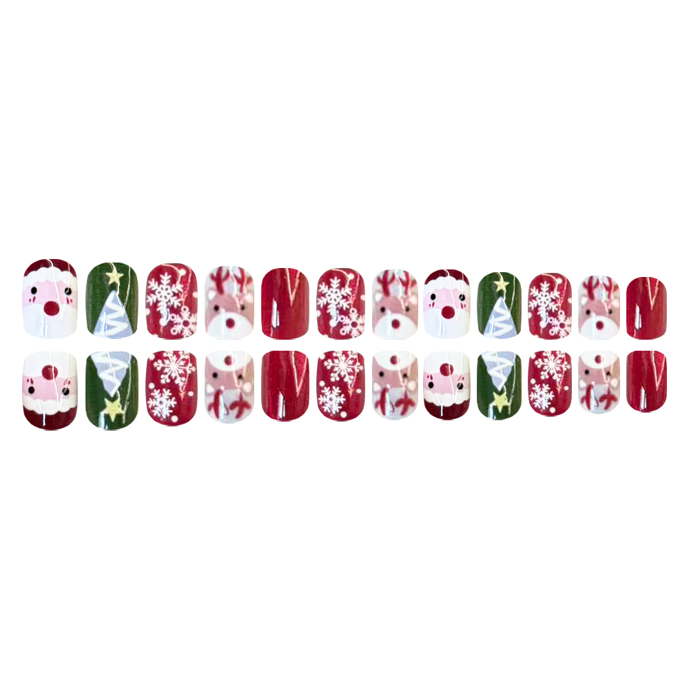 Christmas Press on Nails Santa - Nail Art Press On recension och pris