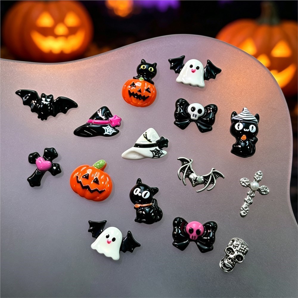 15grid 3D Cute Halloween Pumpk - Nail Art Valentines Day recension och pris