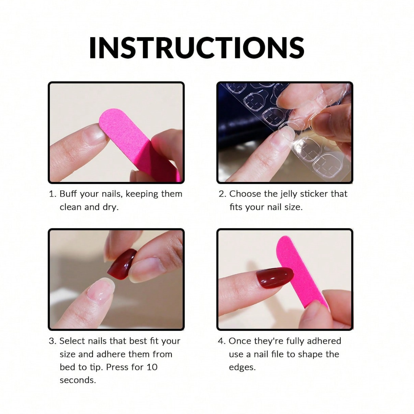 Almond 10Pcs Press On Nails, P - Nail Art Pink recension och pris