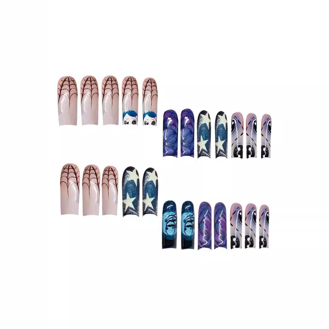 24pcs Y2k Star Graffiti Press  - Nail Art Press On recension och pris