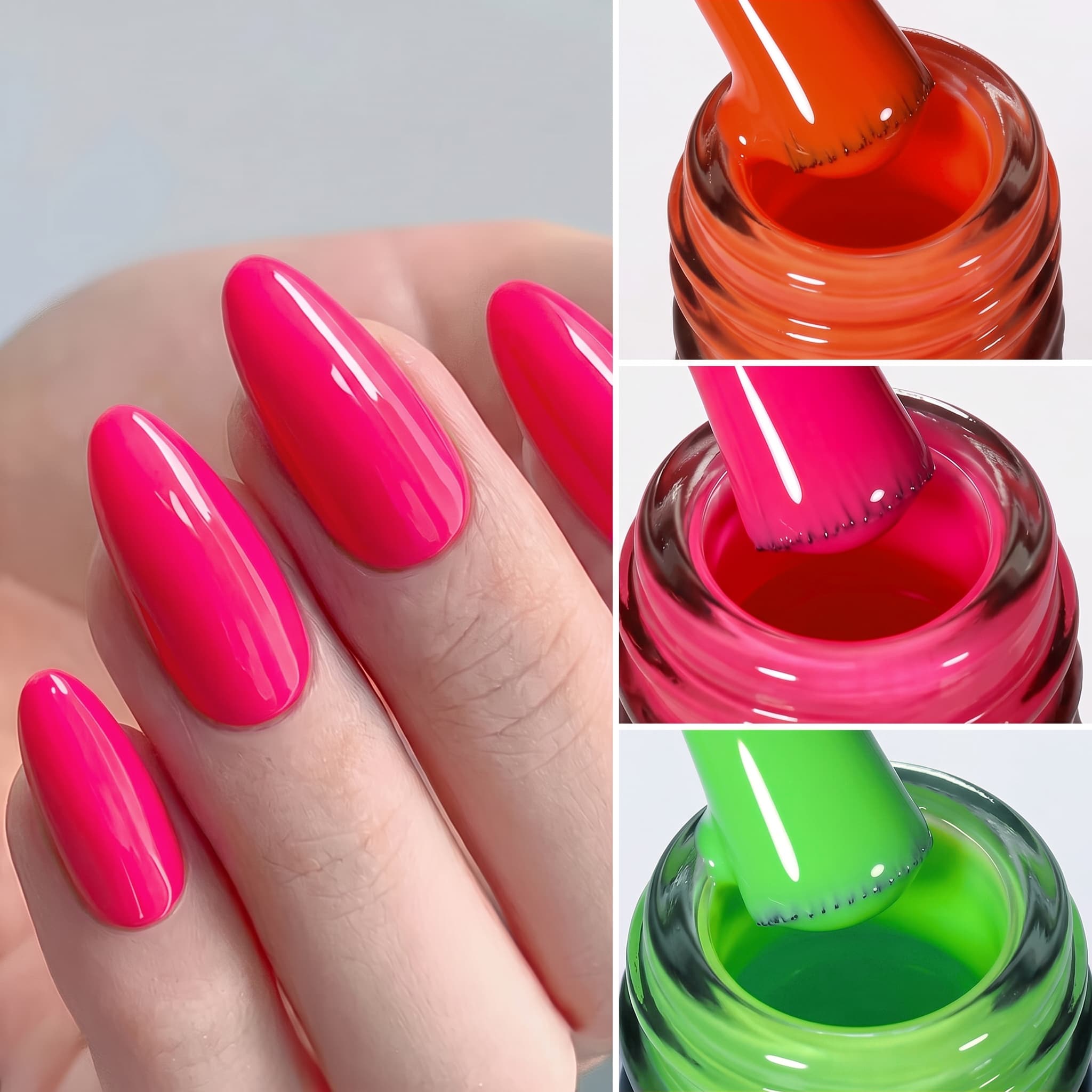 Hassleless 3-Piece Gel Nail Po - Nail Art Orange recension och pris